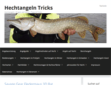Tablet Screenshot of hechtangeln-tricks.de